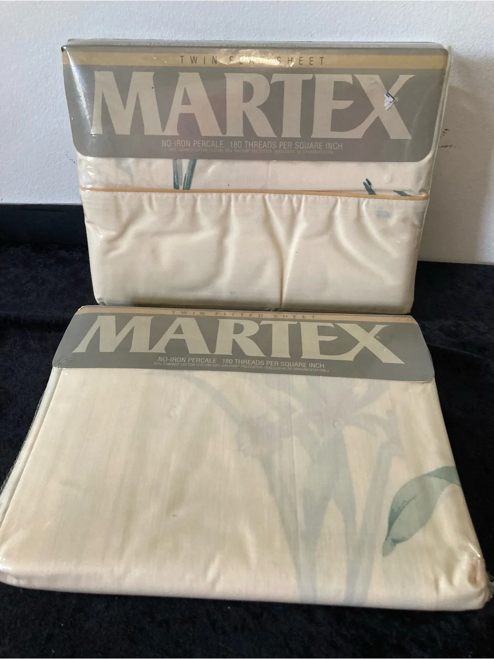 Martex Botanical Garden Floral Twin Sheet Set w/King Pillow Cases Blush Pink